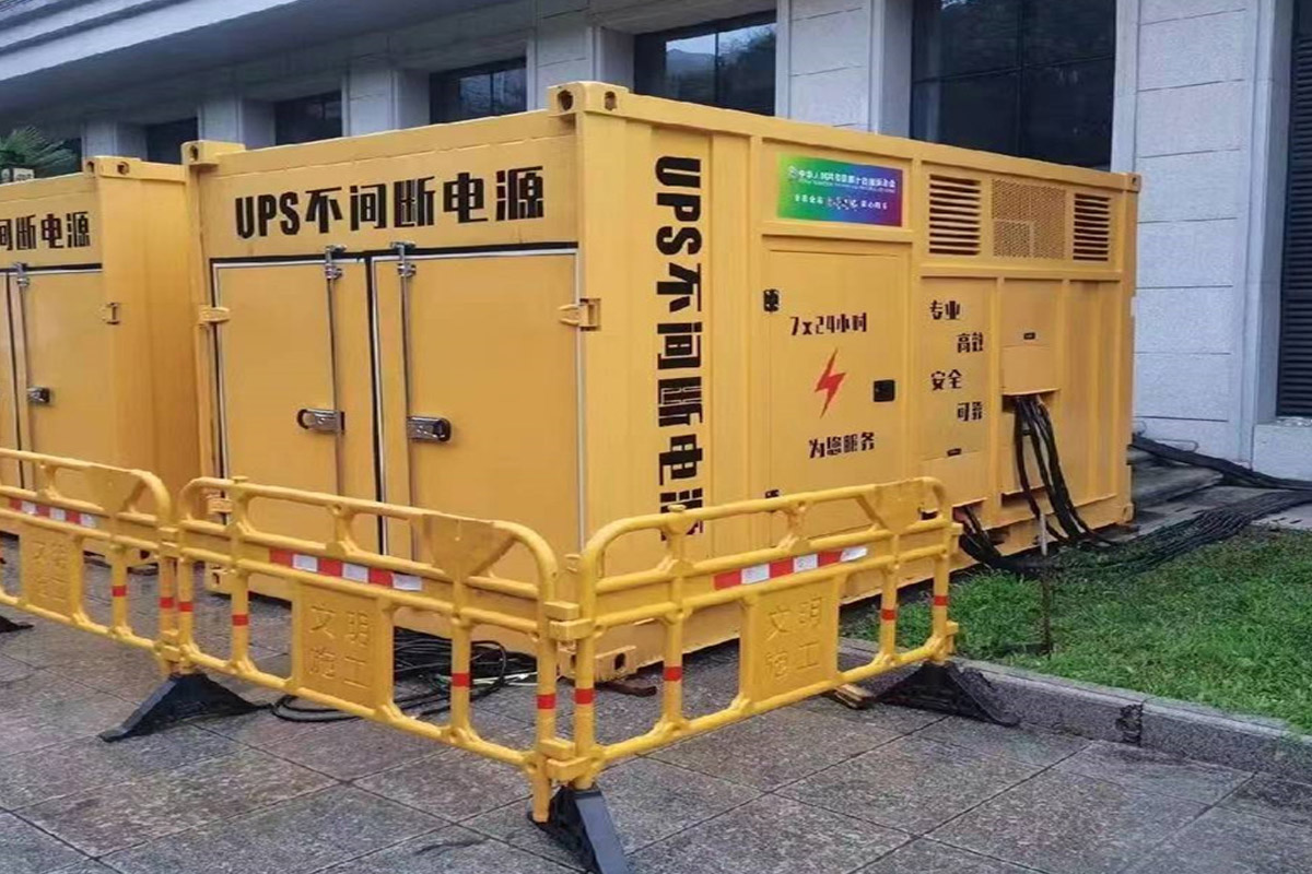 丰县发电机租赁施工现场